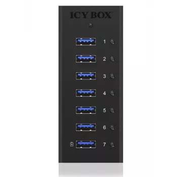 ICY BOX IB-AC618 USB 3.2 Gen 1 (3.1 Gen 1) Type-B 5000 Mbit/s zwart