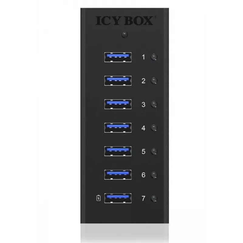 ICY BOX IB-AC618 USB 3.2 Gen 1 (3.1 Gen 1) Type-B 5000 Mbit/s zwart