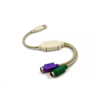USB -> 2xPS2 (toetsenbord + muis) UAPS12