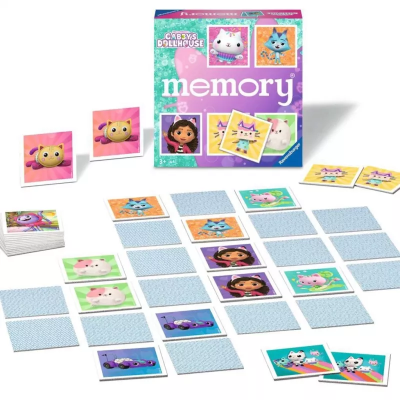 memory - Gabby's Dollhouse, memory-spel