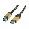 ROLINE Gold - USB-kabel - USB Type-A (M) naar USB Type-B (M)