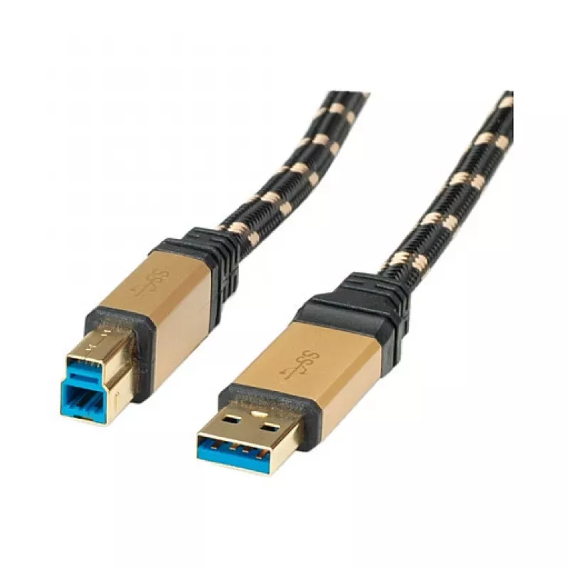 ROLINE Gold - USB-kabel - USB Type-A (M) naar USB Type-B (M)