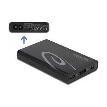 DeLOCK USB-oplader 2 x USB Type-C PD 3.0 + 1 x USB Type-A, 60 W