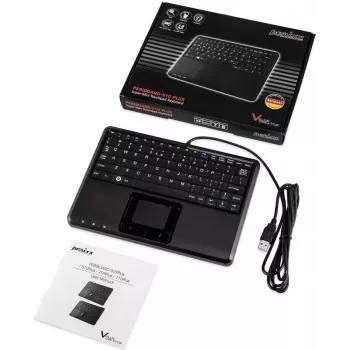 Perixx PERIBOARD-510H Plus toetsenbord USB Spaans zwart (PERIBOARD-510 H PLUS ES)