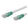 Wentronic Goobay CAT 5e crossover-patchkabel, U/UTP, grijs, groen, grijs-groen, 0,25 m - CCA koper-mix (68609)