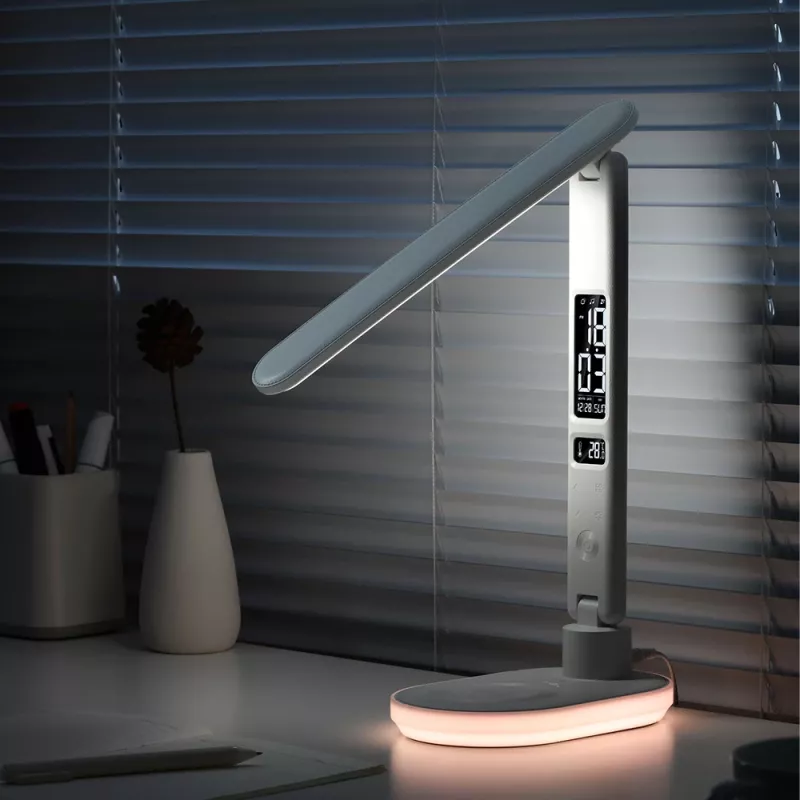 Tafellamp Hawk HW-LAMP03 wit RGB — verstelbare led-bureaulamp met RGB-verlichting