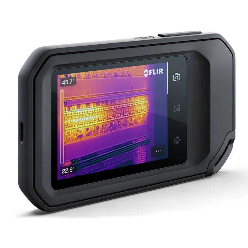 FLIR C8 compacte warmtebeeldcamera, 320x240, MSX, -20 tot 450 °C, LCD-display, Wi-Fi, zwart