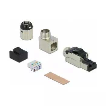 Stekkerverbinder DeLOCK 86489 1x RJ-45 grijs
