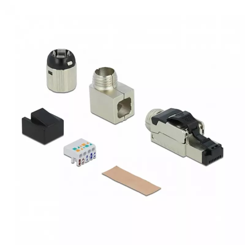 Stekkerverbinder DeLOCK 86489 1x RJ-45 grijs