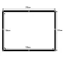 Projectiescherm MACLEAN MC-166 84 inch (175 x 131 cm) polyester vrijstaand/hangend 4:3