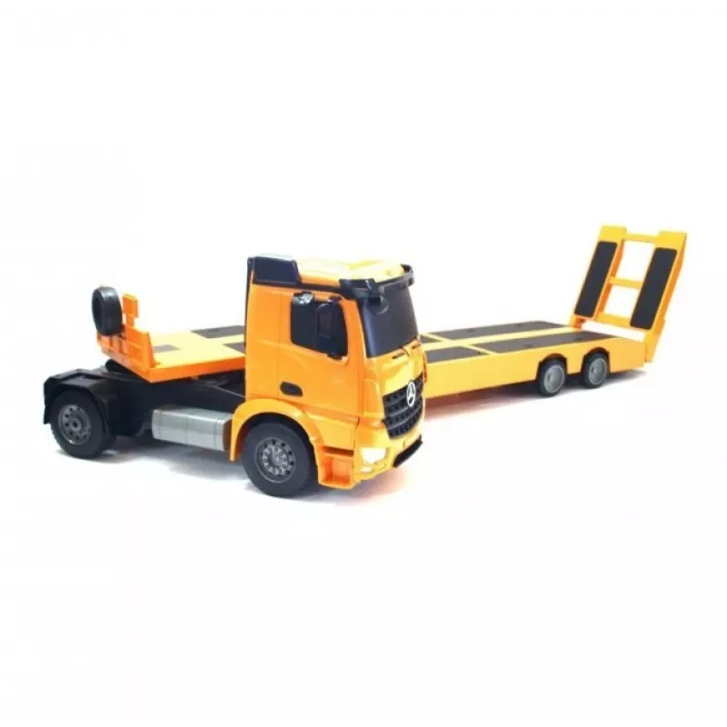 Double E 1/20 schaal kant-en-klare RC Mercedes-Benz Arocs oplegger met laadbak