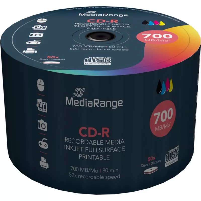 CD-R MediaRange MR208 700 MB 52x 50 stuks