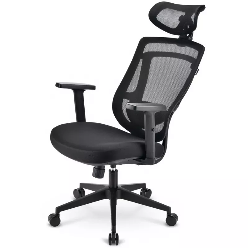 Bureaustoel Sharkoon OfficePal C10 – zwart, ergonomisch design, in hoogte verstelbaar