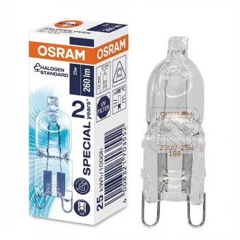 Halogeenlamp Ledvance HALOPIN 25 W G9 T13.3 warmwit, 260 lm, 2000 uur, dimbaar