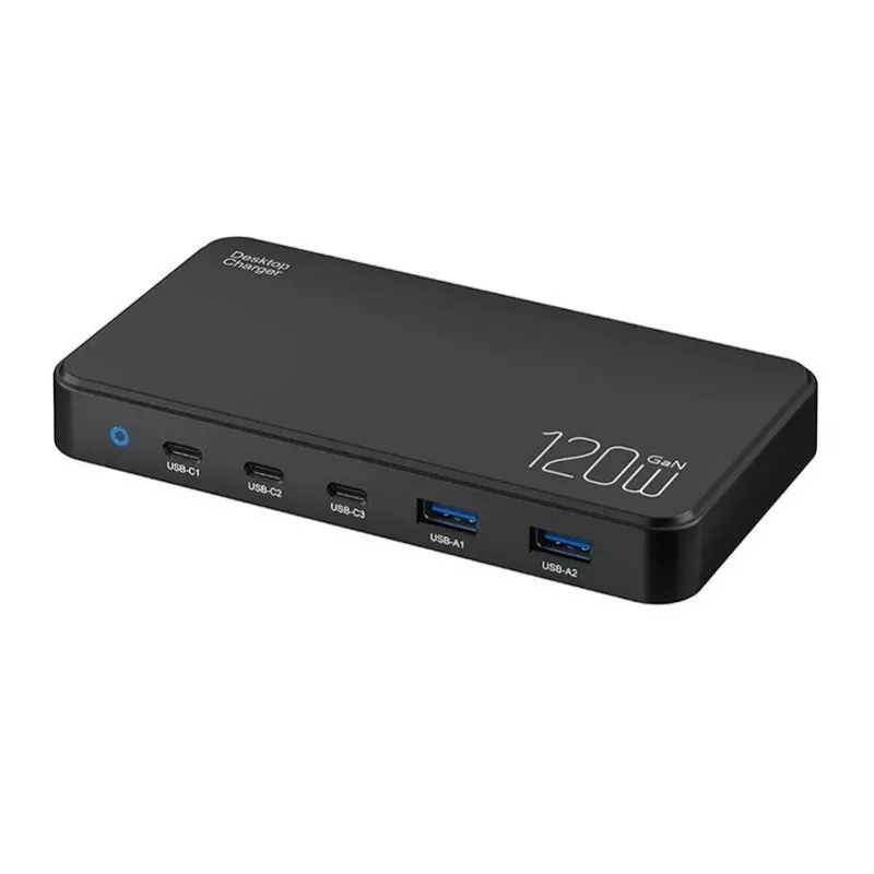 Oplaadstation BlitzWolf BW-i100 5-in-1 120W – multiport-oplader voor telefoons, tablets, laptops