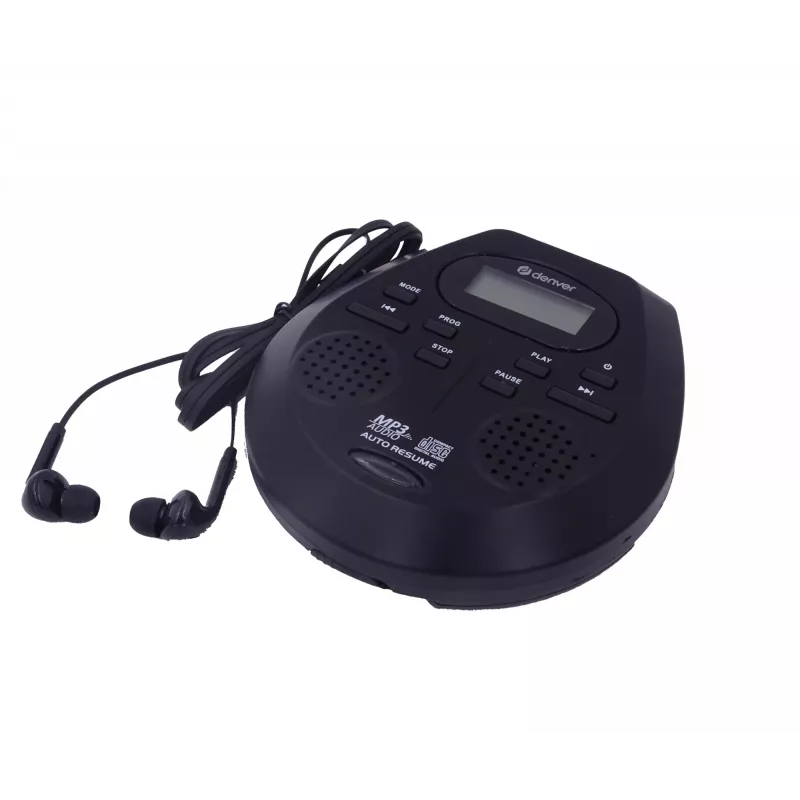 Draagbare cd-speler Denver DMP-395B zwart MP3-weergave LCD-display