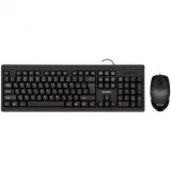 Combo toetsenbord+muis KB-S320C zwart (104 toetsen, 1000 DPI, 2+1 toetsen)
