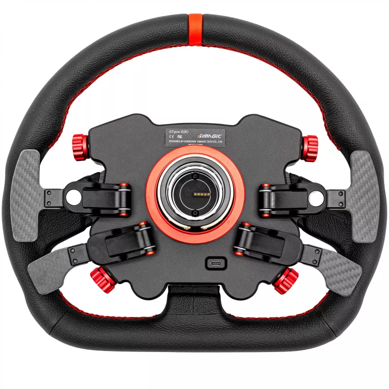 Simagic GT1 D stuurwiel + Pro-Hub/knop - leer