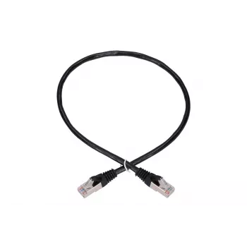 Netwerkkabel Extralink LAN Patchkabel Cat.5e RJ-45 F/UTP 0,5 m zwart