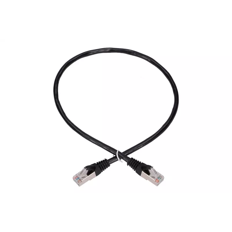 Netwerkkabel Extralink LAN Patchkabel Cat.5e RJ-45 F/UTP 0,5 m zwart