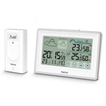 Hama 00222228 digitaal weerstation wit batterij