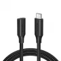 Ugreen 10387 USB-kabel USB 3.2 Gen 2 (3.1 Gen 2) 1 m USB C zwart