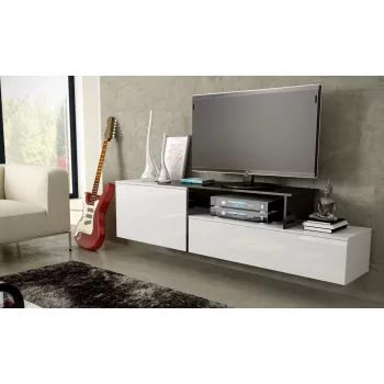 Cama TV-kast SIGMA 3 180 wit/wit glanzend + zwart