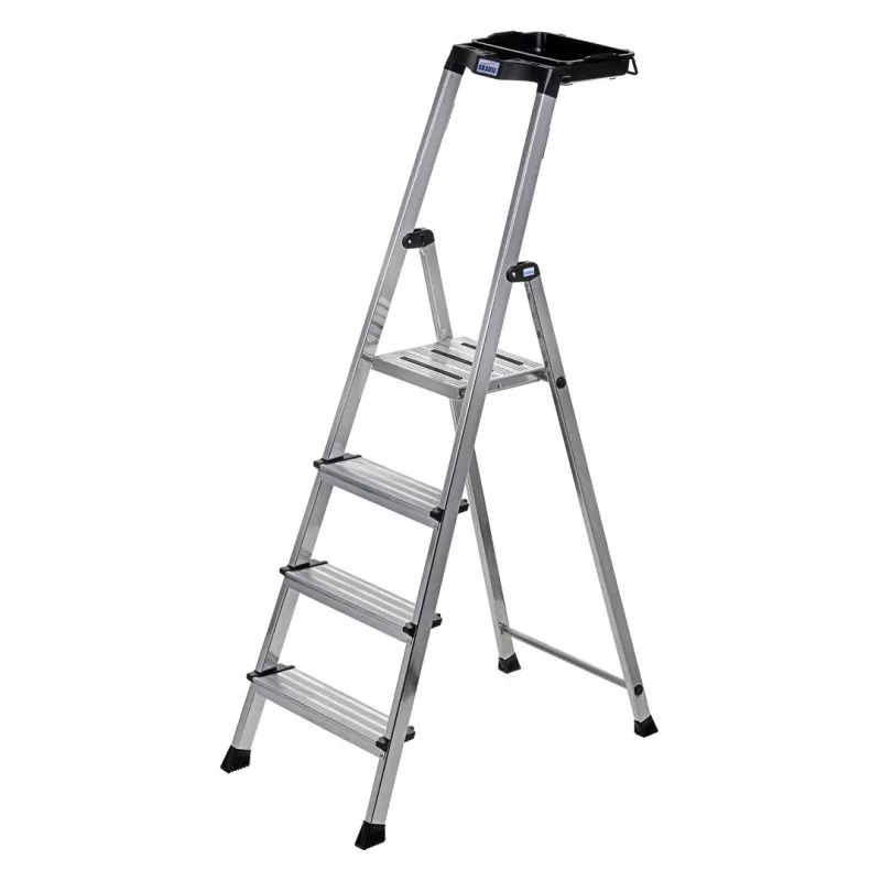 Krause Secury opvouwbare ladder zilver