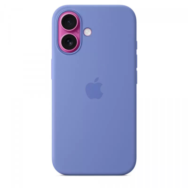 iPhone 16 siliconenhoesje met MagSafe - periwinkle