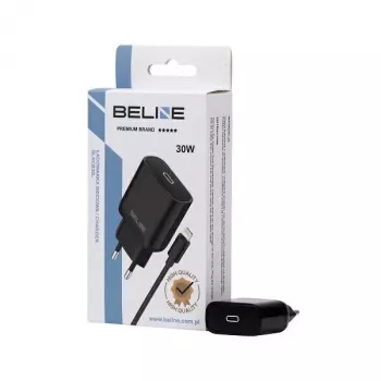Oplader 30W USB-C naar Lightning Beline Beli02174 met zwarte kabel