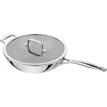 Wokpan ZWILLING Peak 30 cm, 18/10 RVS, geschikt voor inductie