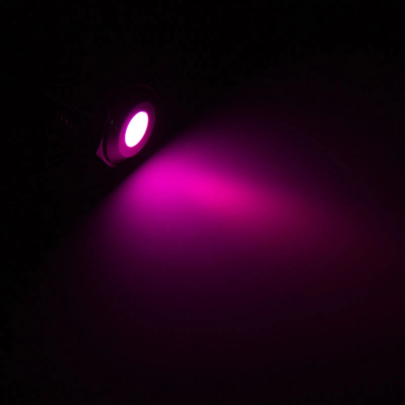 Schakelaar met paarse LED-achtergrondverlichting Lamptron LAMP-SW2005-S — verlichte paneelschakelaar