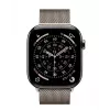 Apple Watch Series 11 GPS + Cellular 42mm Natural Titanium behuizing met Natural Milanese Loop