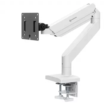 Monitorbeugel ONKRON G110-BG voor 1 display 15 kg, tot 106,7 cm (42 inch), VESA 75x75–100x100, klem-/doorvoermontage, zwart/grijs