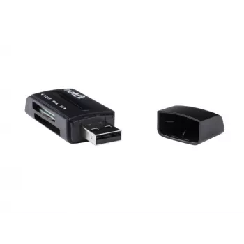 Natec MINI ANT 3 USB 2.0 kaartlezer (SD, SDHC, MMC, M2, microSD), zwart (NCZ-0560)