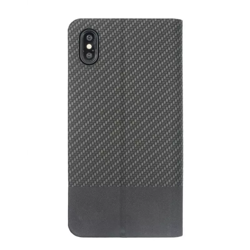 Telefoonboekhoesje Tellur Carbon voor iPhone XS – zwart