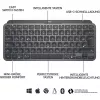 Logitech MX Keys Mini - toetsenbord - verlicht - Bluetooth - QWERTZ - Zwitserse layout - graphite (920-010485)