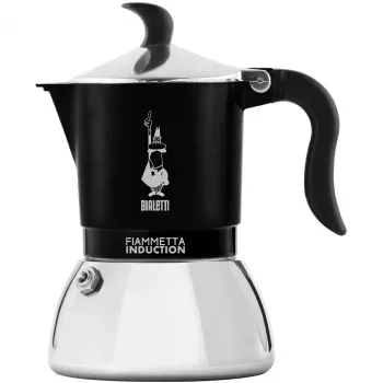 Inductie-koffiezetapparaat BIALETTI FIAMMETTA 2 kopjes, zwart