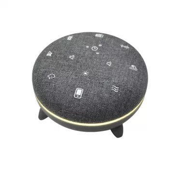 Draagbare luidspreker MANTA SPK03-GR Szumi-GO — groen, Bluetooth, babyslaapgeluiden, timer, RGB-achtergrondverlichting, 12,5×7,5×12,5 cm