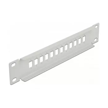 Glasvezel patchpaneel DeLOCK 10 inch 12 poorten SC simplex LC duplex 1U grijs