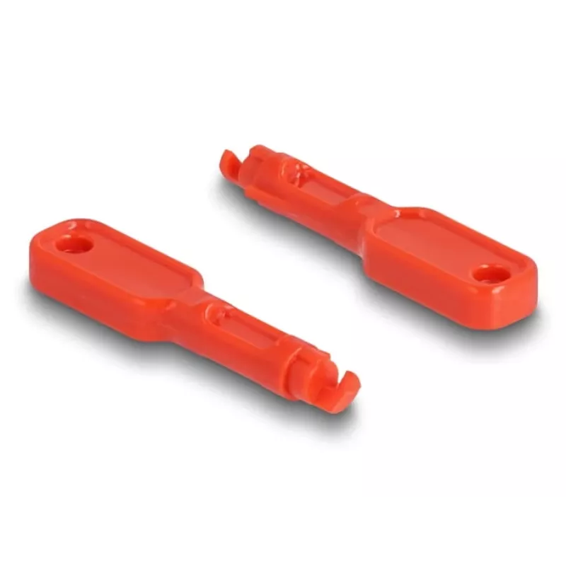 Poortblokker DeLOCK 20928 RJ-45 rood kunststof 11 stuks