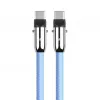 2in1 USB-C kabel 1m blauw