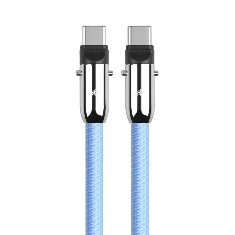 2in1 USB-C kabel 1m blauw