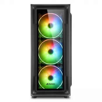 PC-behuizing Sharkoon TK4 RGB midi tower zwart