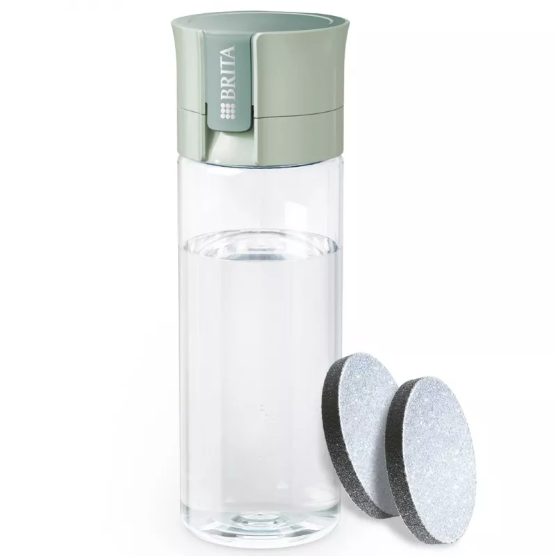 Herbruikbare drinkfles BRITA Fill&Go Vital 600 ml met geïntegreerd MicroDisc-filter, groen