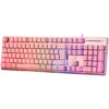 Deltaco GAM-021-RGB-P-DE - volledige grootte (100%) - USB - membraantoetsenbord - QWERTZ - roze