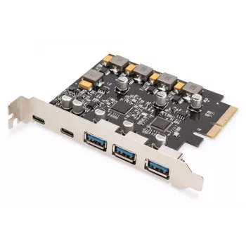PCIe-kaart Digitus 2x USB-C 3x USB-A