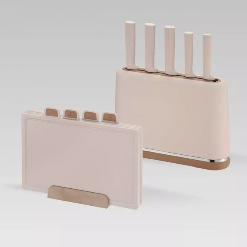 Maestro MR-1412-BEIGE messenset met blok + snijplankenset beige