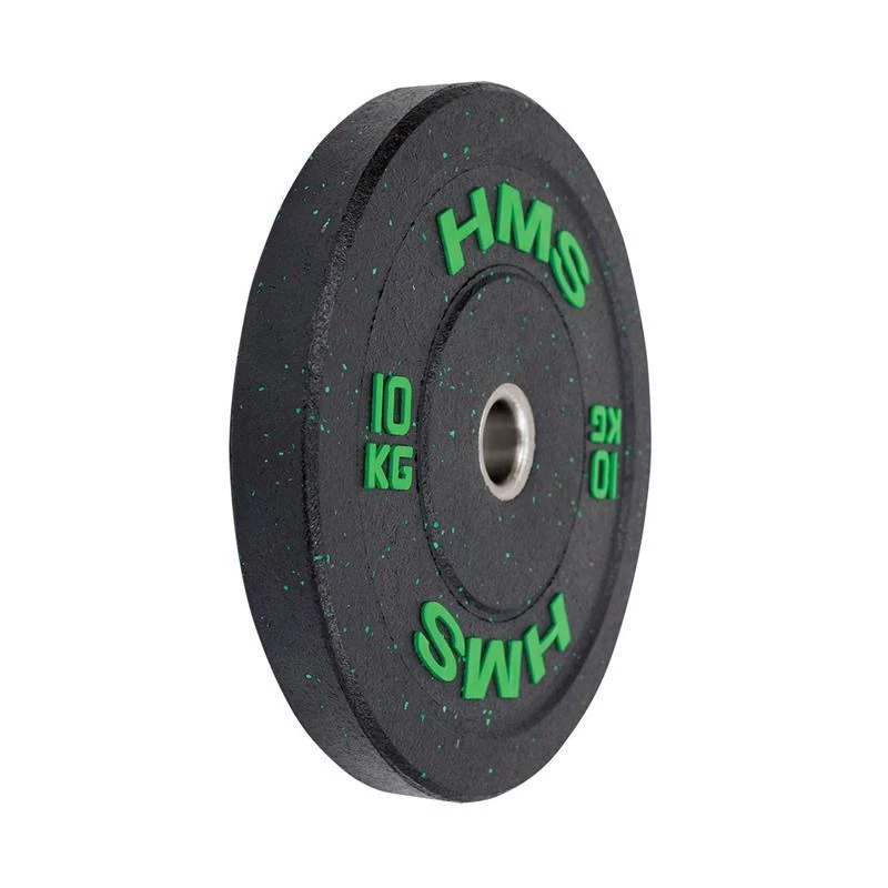 HMS Fitness HTBR10 1 stuks Olympische rubbercoated gewichtsschijf
