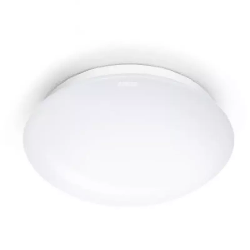 Plafondlamp Steinel RS 16 L, E27-fitting, 100 W, wit, rond, Ø 27,5 cm, hoogte 95 mm, bewegingsmelder